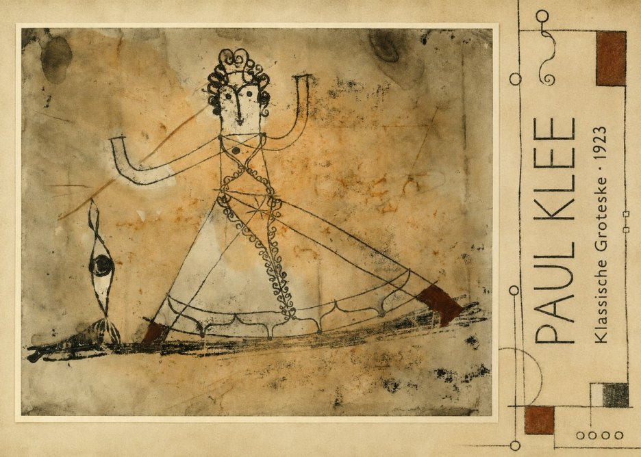 Paul Klee Klassische Groteske No2 - Juliste