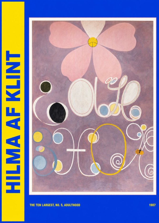 Hilma af Klint The Ten Largest, No. 5, Adulthood No4 - Juliste