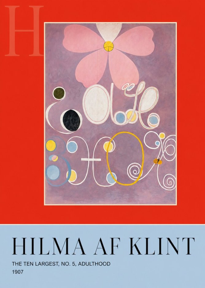 Hilma af Klint The Ten Largest, No. 5, Adulthood No6 - Juliste