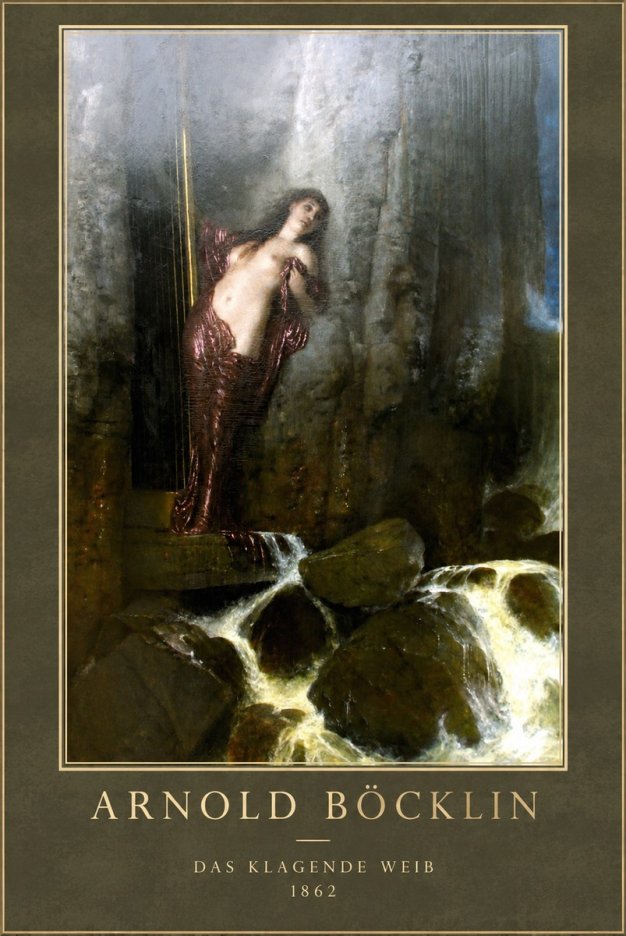 Arnold Böcklin Das Klagende Weib No1 - Juliste