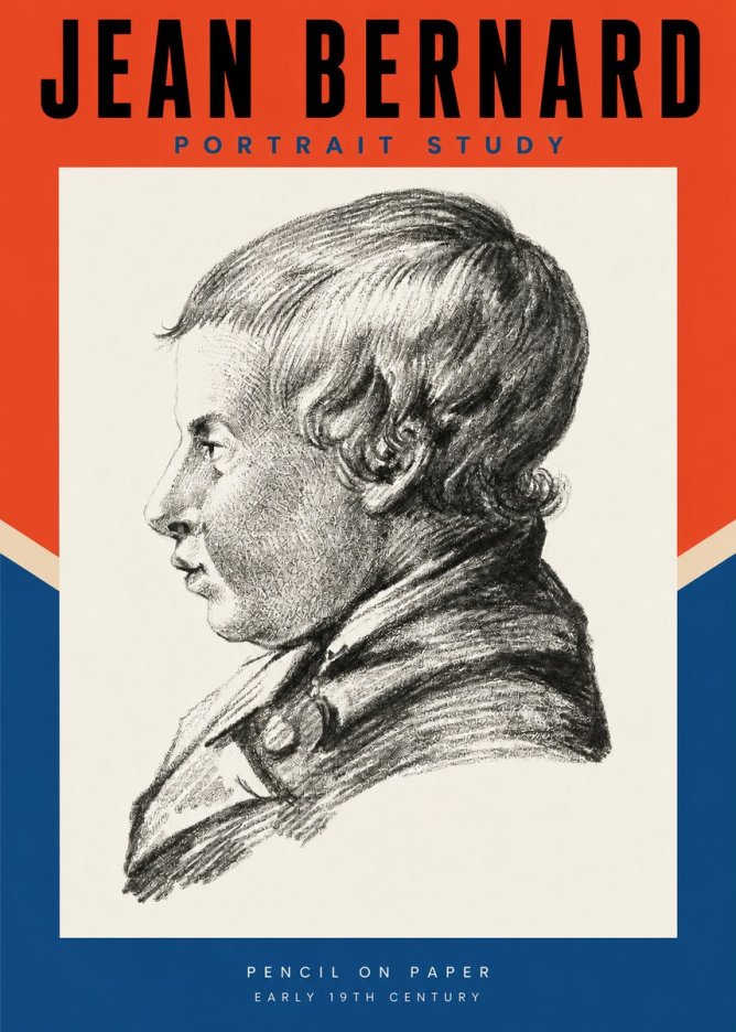 Jean Bernard Portrait Study I No2 - Juliste