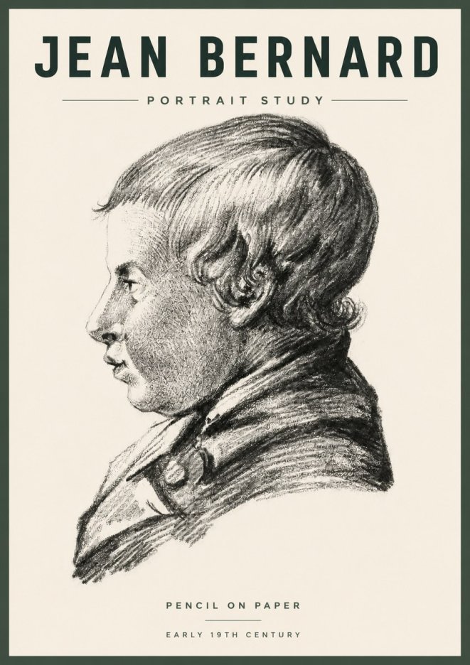 Jean Bernard Portrait Study I No3 - Juliste