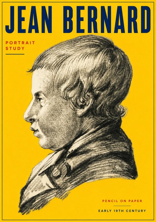 Jean Bernard Portrait Study I No4 - Juliste