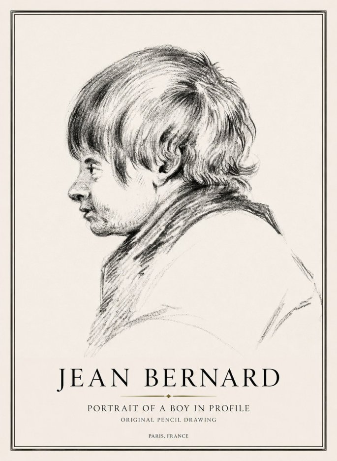 Jean Bernard Portrait Study II No3 - Juliste