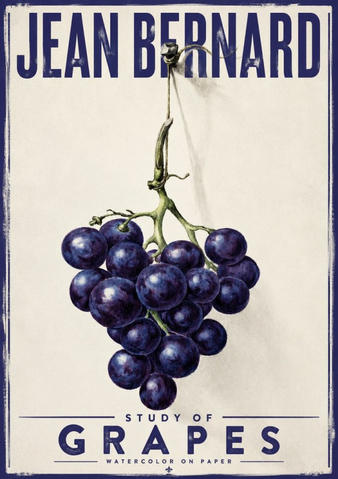 Jean Bernard Grapes No4 - Juliste