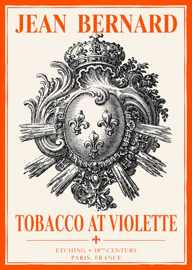 Jean Bernard Tobacco at Violette No2 - Juliste