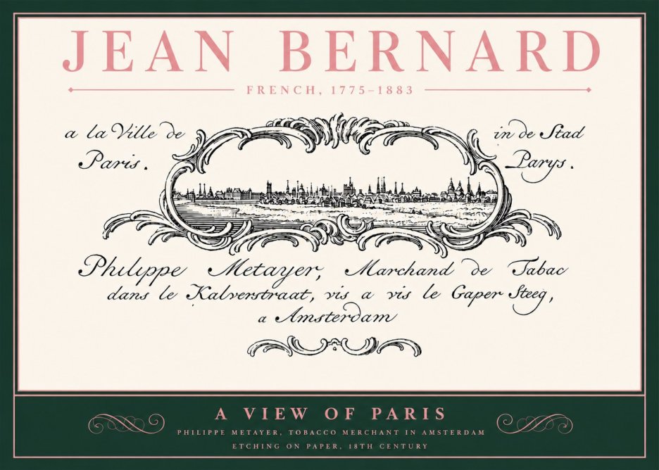 Jean Bernard A View of Paris No4 - Juliste