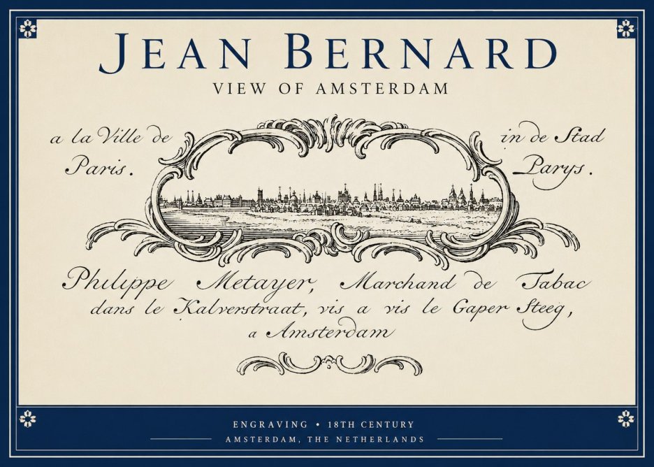 Jean Bernard A View of Paris No5 - Juliste