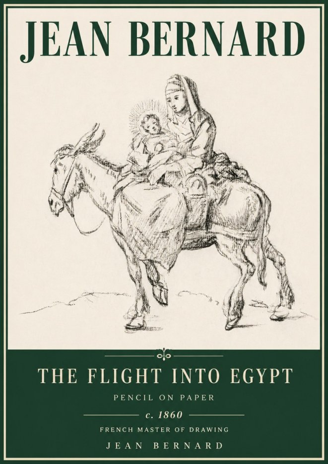 Jean Bernard The Flight into Egypt No4 - Juliste