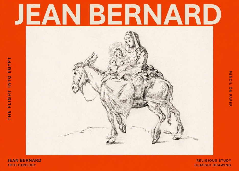 Jean Bernard The Flight into Egypt No6 - Juliste