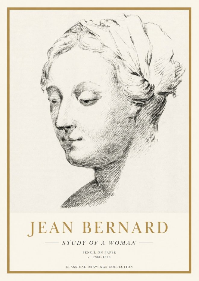 Jean Bernard Study of a Woman No1 - Juliste