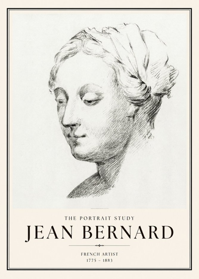 Jean Bernard Study of a Woman No2 - Juliste