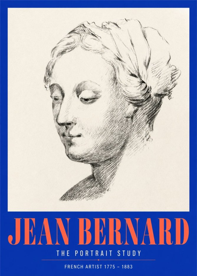 Jean Bernard Study of a Woman No3 - Juliste