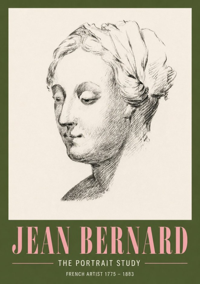 Jean Bernard Study of a Woman No4 - Juliste