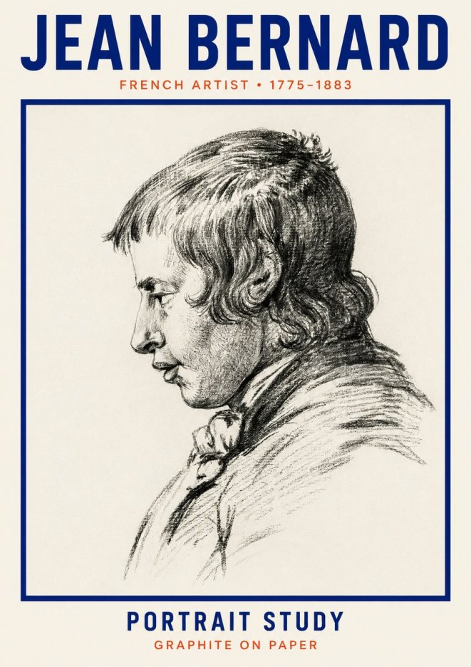 Jean Bernard Portrait Study III No2 - Juliste