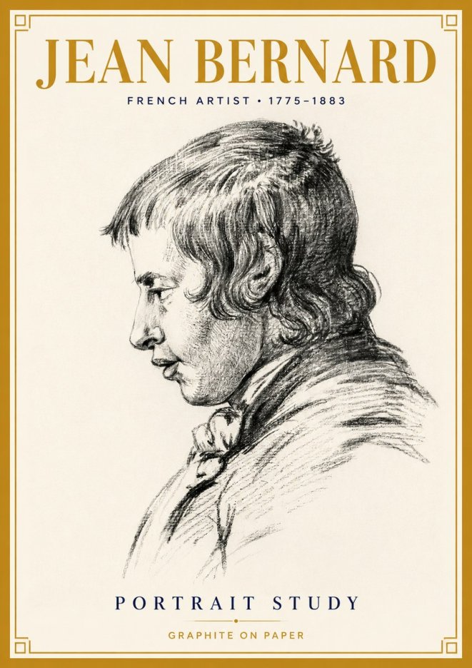 Jean Bernard Portrait Study III No4 - Juliste