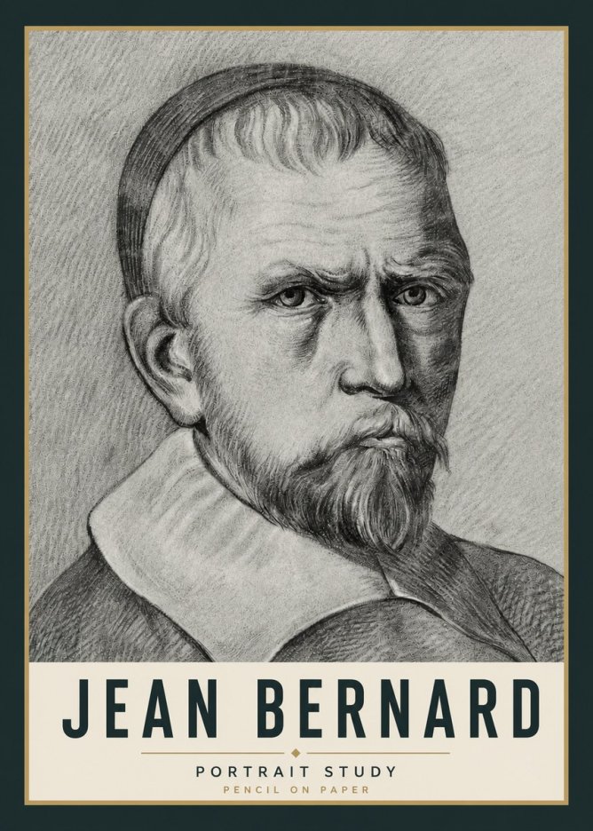 Jean Bernard Portrait Study IV No5 - Juliste