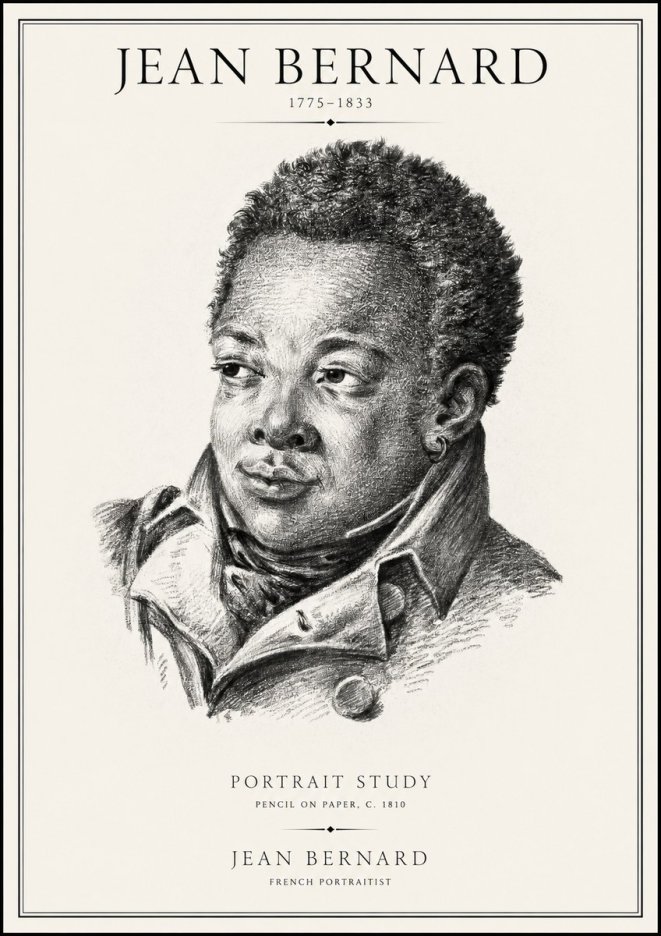 Jean Bernard Portrait Study V No1 - Juliste