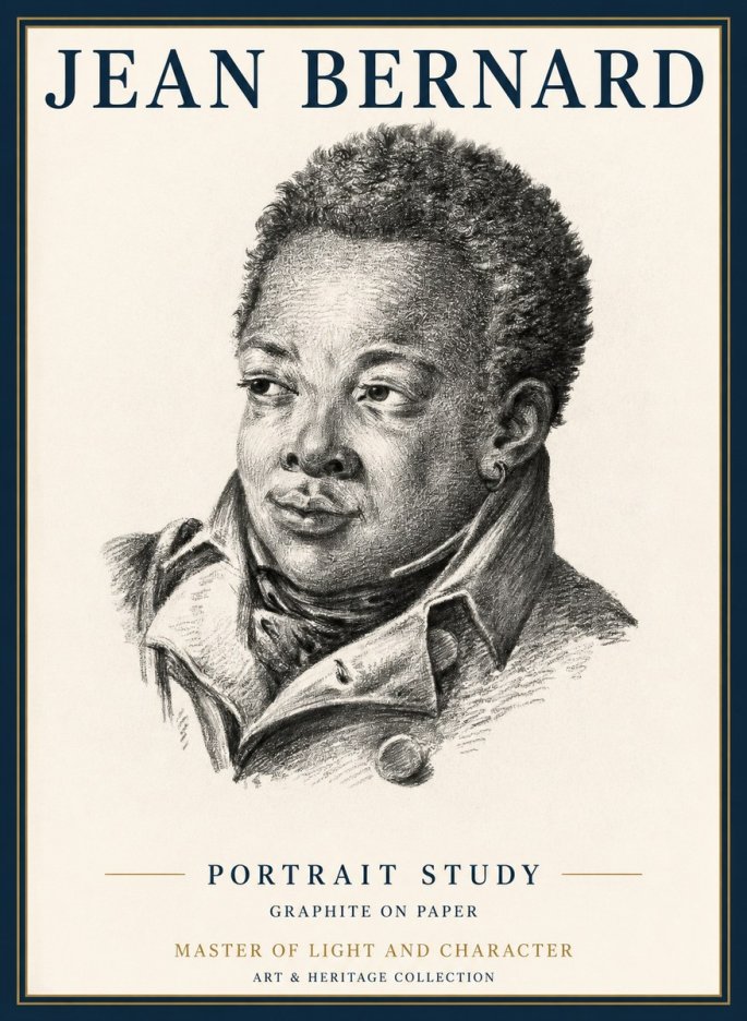 Jean Bernard Portrait Study V No2 - Juliste