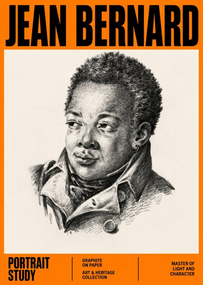 Jean Bernard Portrait Study V No3 - Juliste