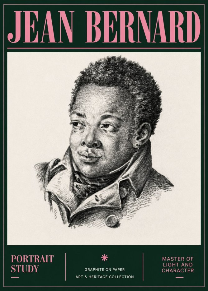 Jean Bernard Portrait Study V No4 - Juliste