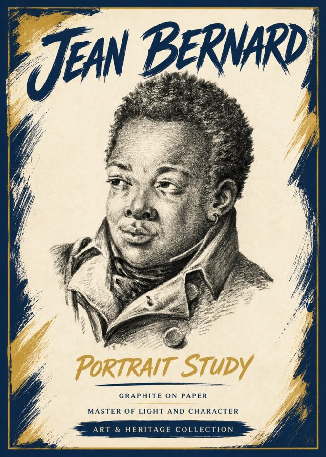 Jean Bernard Portrait Study V No5 - Juliste
