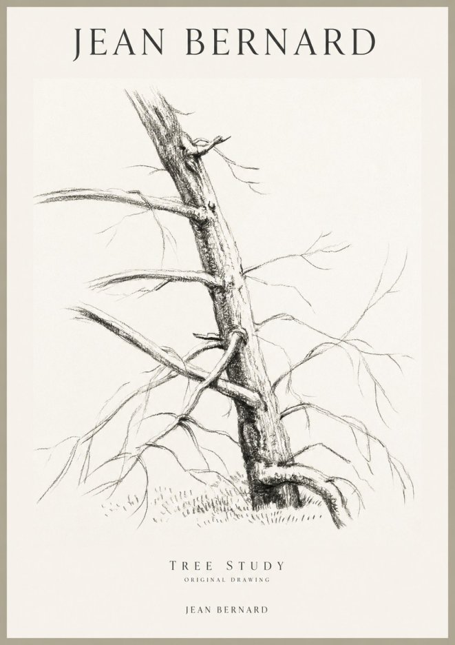 Jean Bernard Tree Study No1 - Juliste