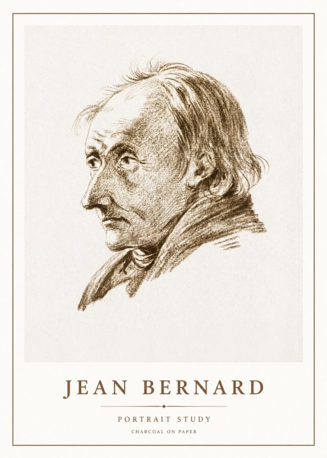 Jean Bernard Portrait of an Elderly Man No3 - Juliste