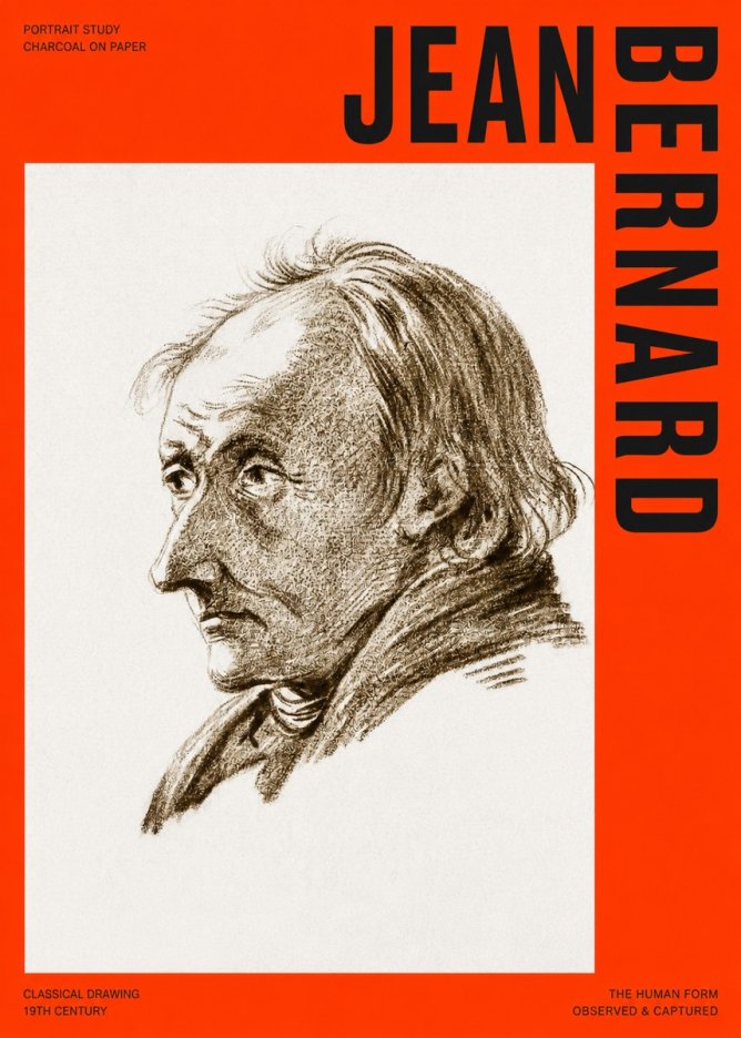 Jean Bernard Portrait of an Elderly Man No4 - Juliste