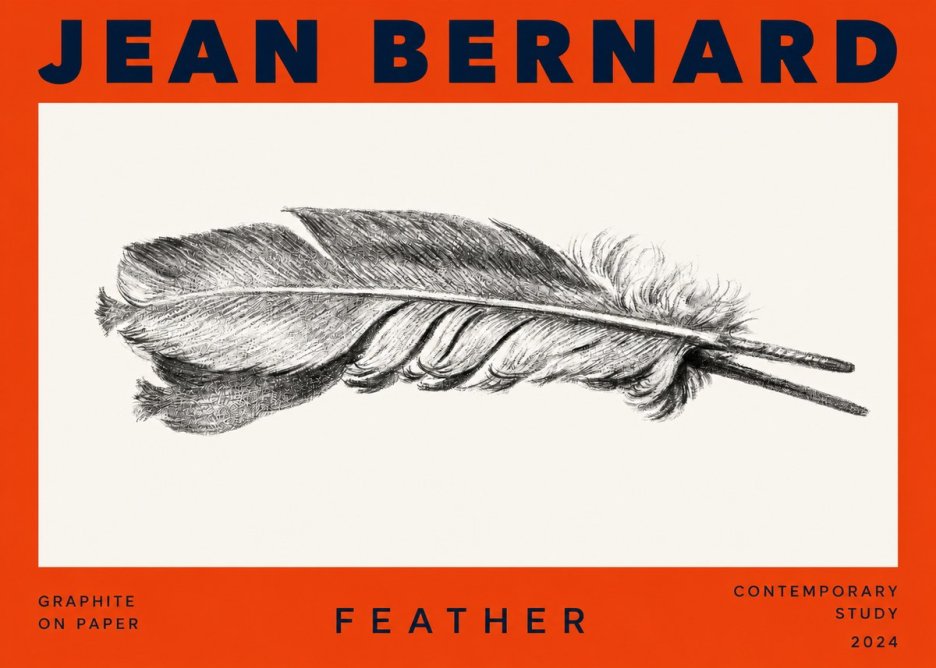 Jean Bernard Feather No2 - Juliste