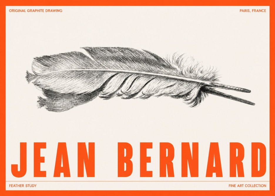 Jean Bernard Feather No5 - Juliste