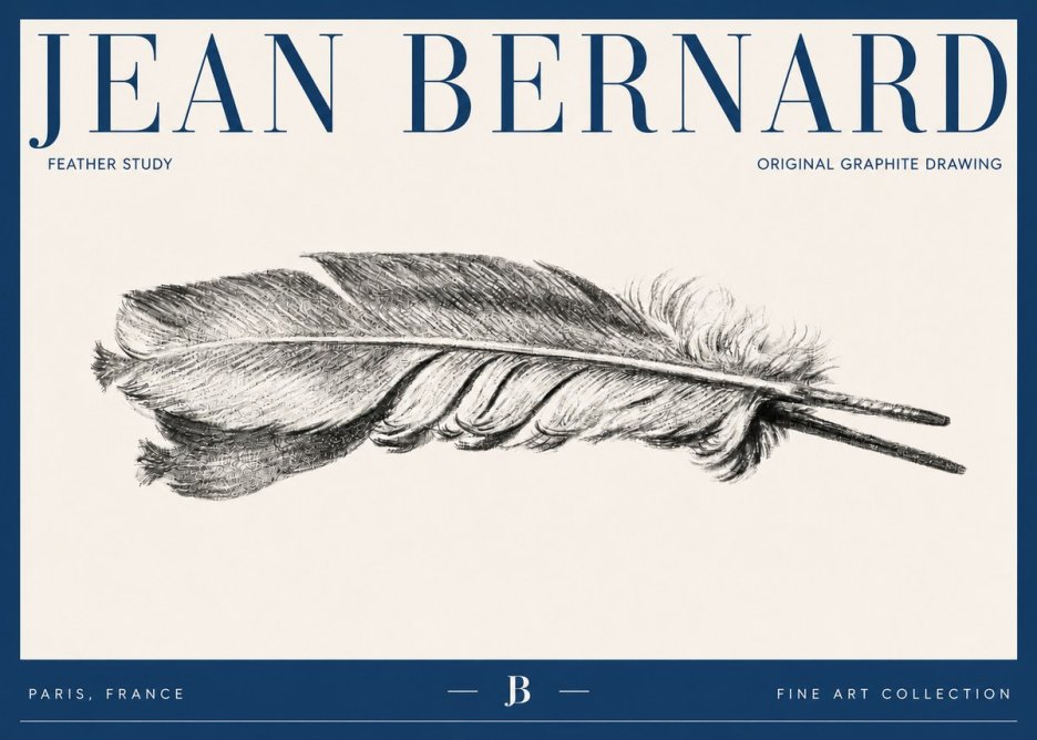 Jean Bernard Feather No6 - Juliste