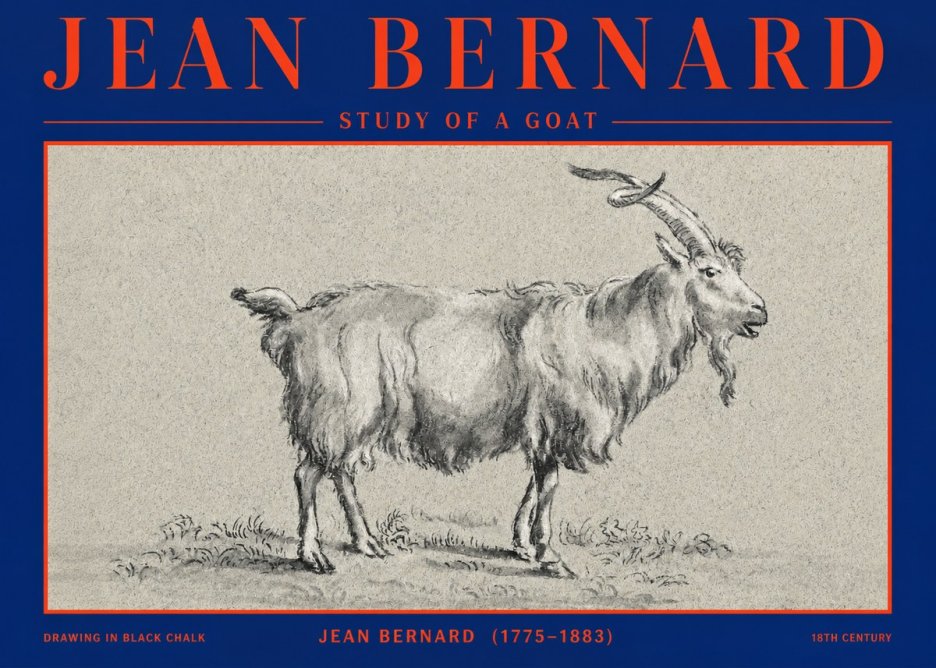 Jean Bernard Study of a Goat II No2 - Juliste