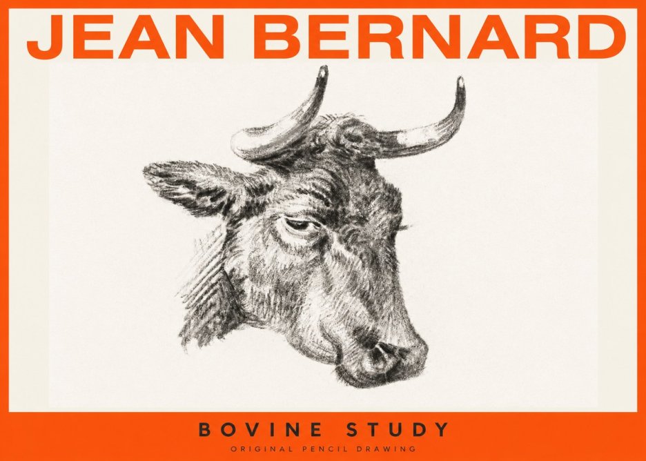 Jean Bernard Bovine Study I No2 - Juliste