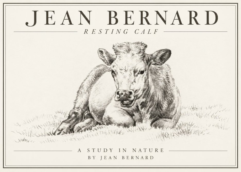 Jean Bernard Resting Calf I No1 - Juliste