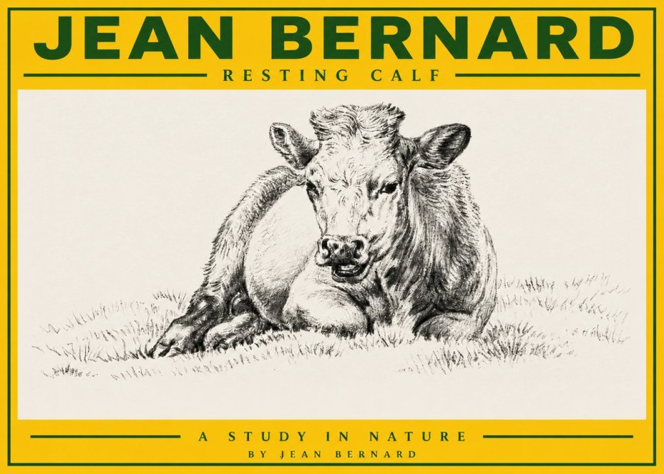 Jean Bernard Resting Calf I No3 - Juliste