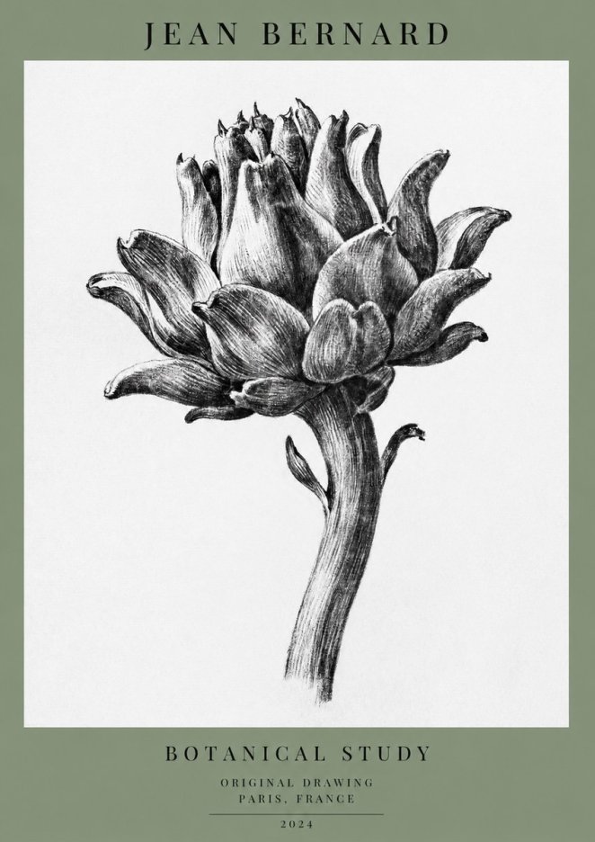 Jean Bernard Botanical Study No1 - Juliste
