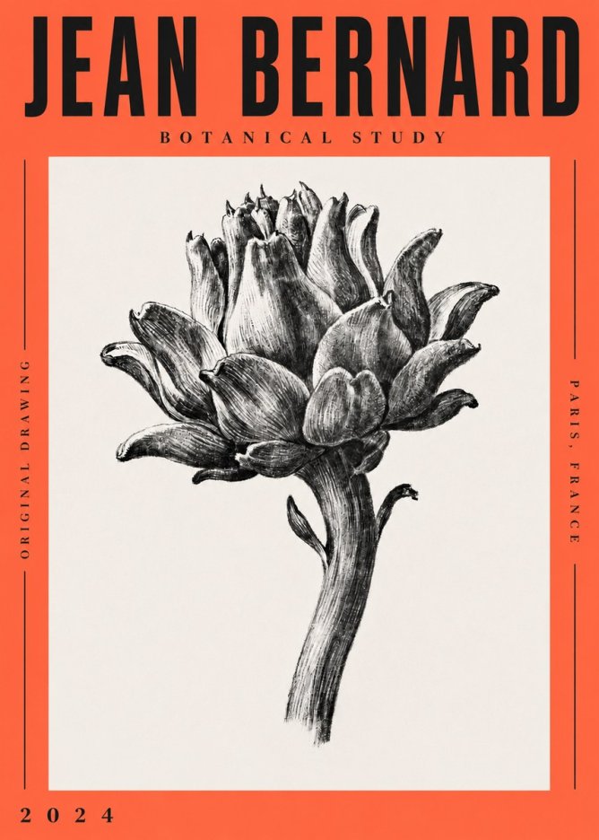 Jean Bernard Botanical Study No4 - Juliste