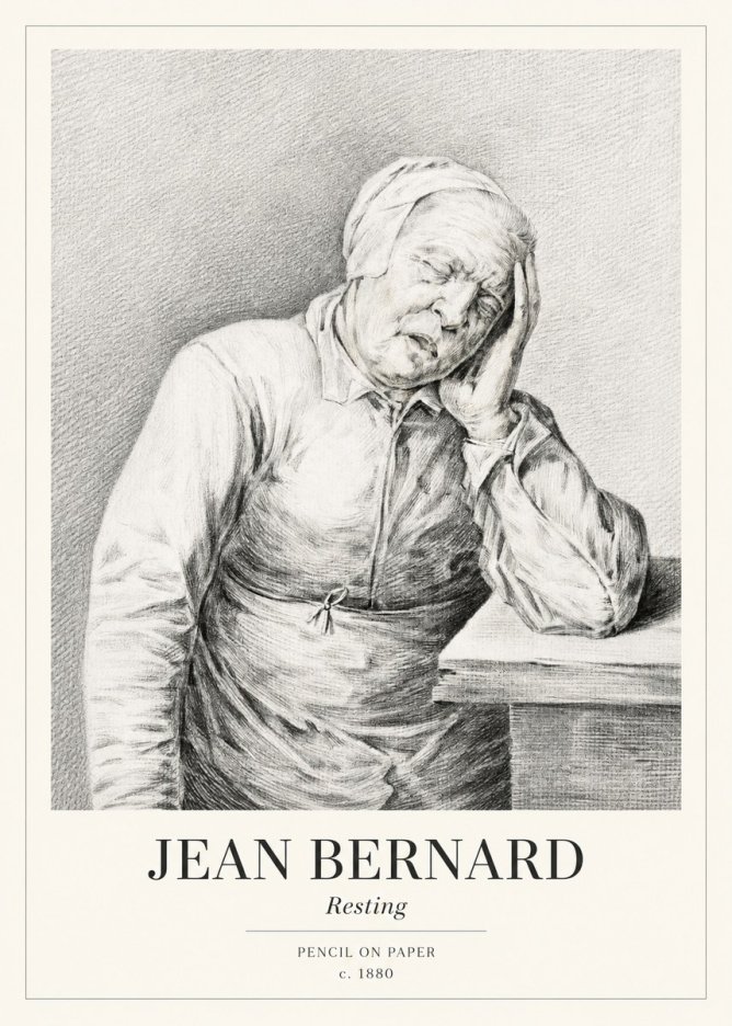 Jean Bernard Resting No1 - Juliste