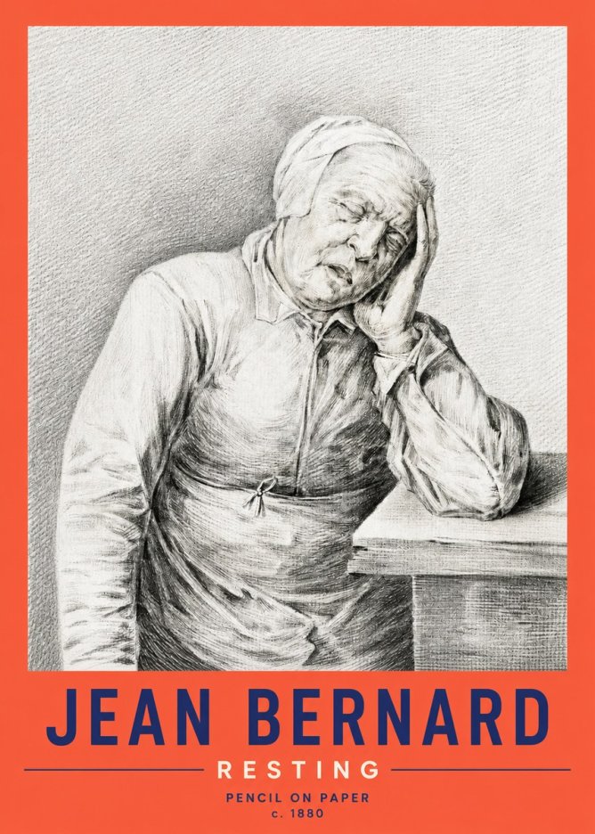 Jean Bernard Resting No2 - Juliste