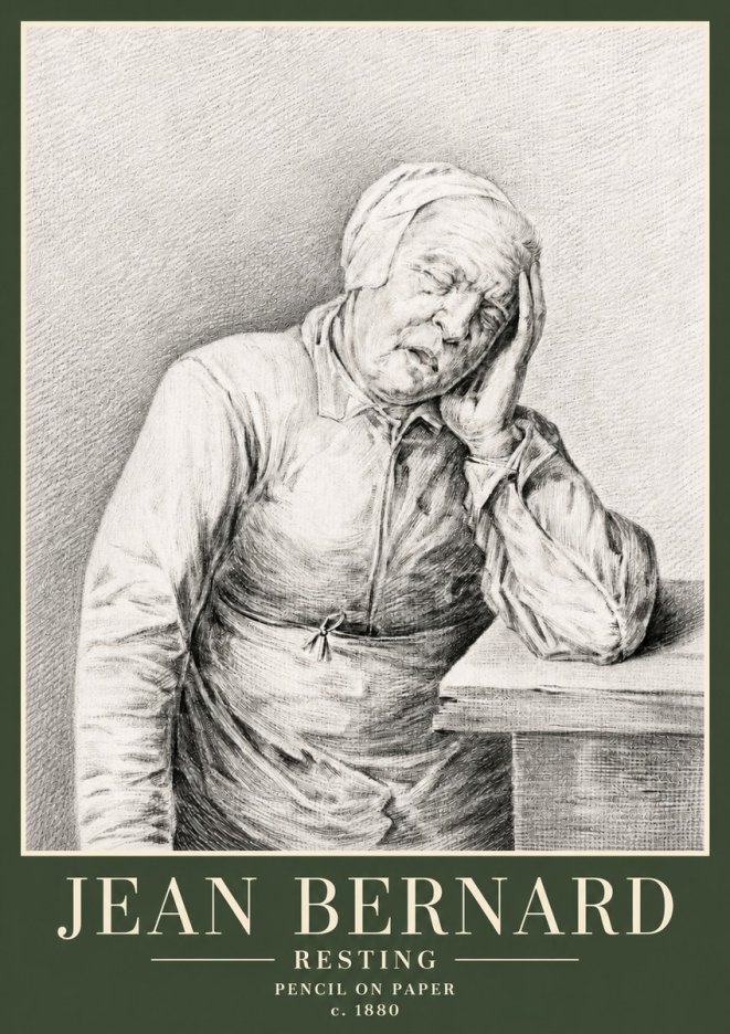 Jean Bernard Resting No3 - Juliste