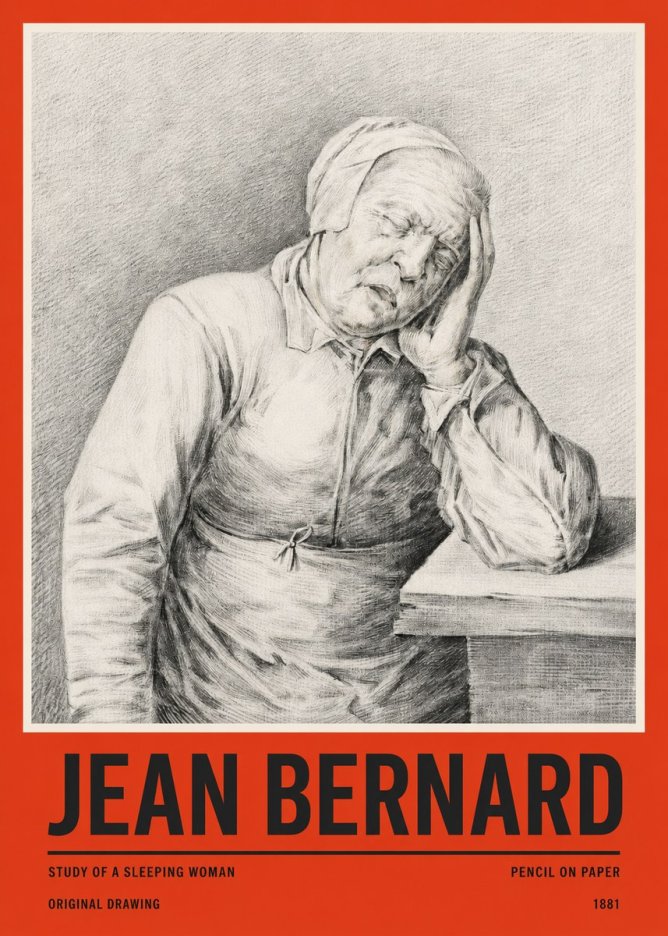 Jean Bernard Resting No5 - Juliste