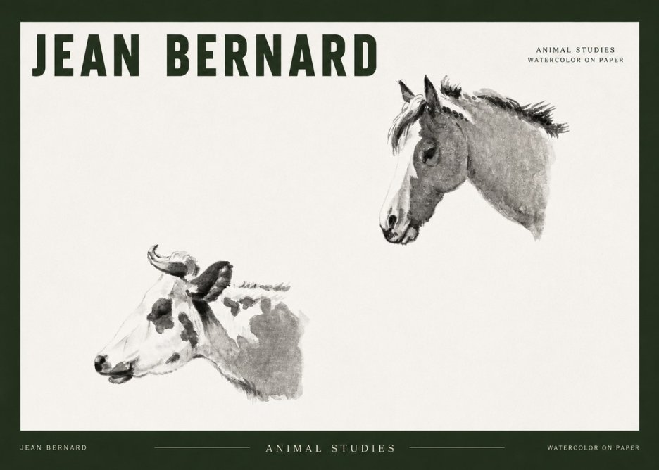 Jean Bernard Animal Studies No2 - Juliste