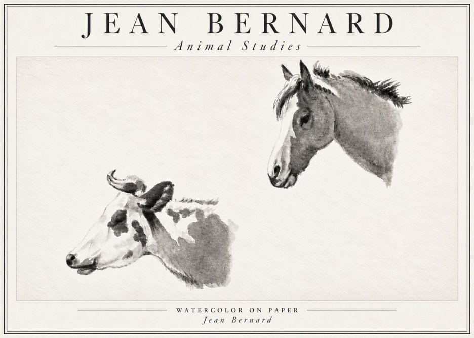 Jean Bernard Animal Studies No4 - Juliste