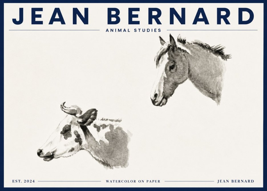 Jean Bernard Animal Studies No5 - Juliste
