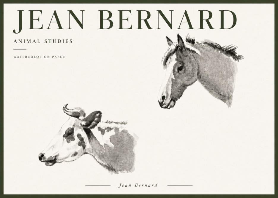 Jean Bernard Animal Studies No6 - Juliste