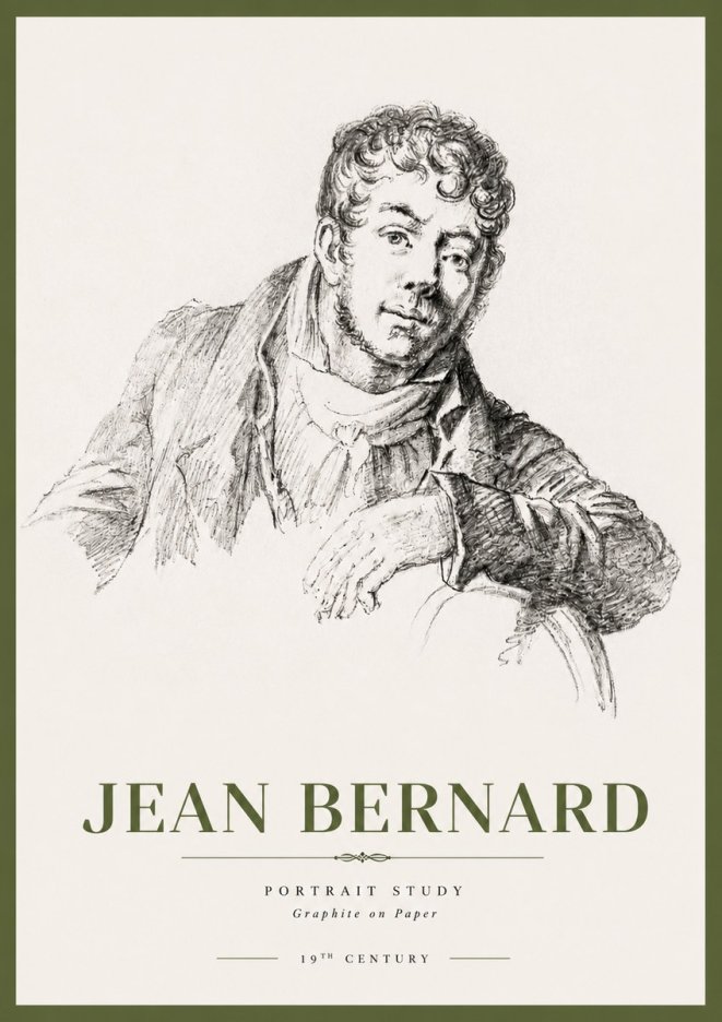Jean Bernard French Portrait Study No4 - Juliste
