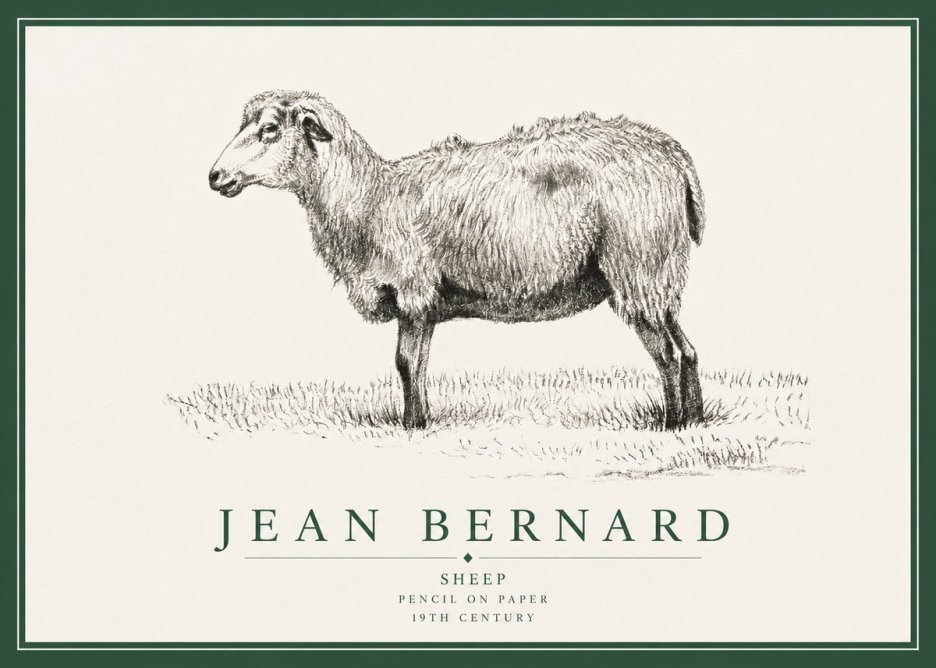 Jean Bernard Sheep No3 - Juliste