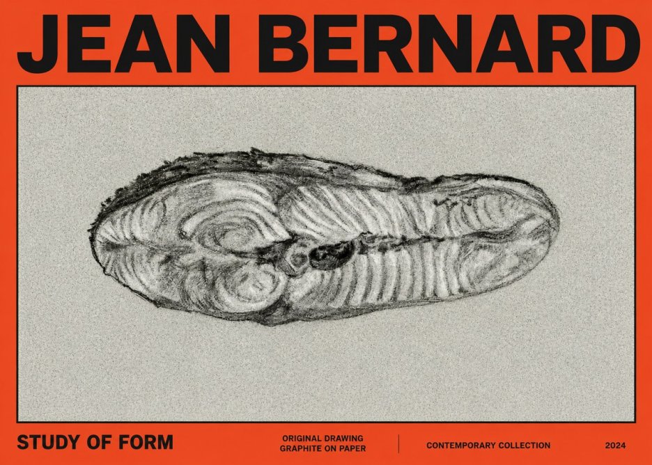 Jean Bernard Study of Form I No2 - Juliste