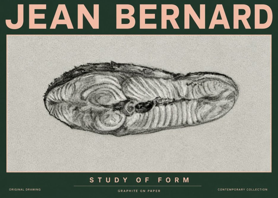 Jean Bernard Study of Form I No6 - Juliste